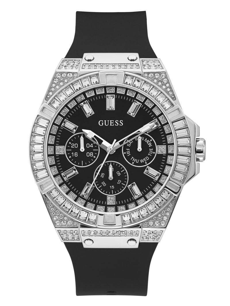 Guess Oversized Silver-Tone Multifunction Men\'s Watches Multicolor | 5032-NURIE