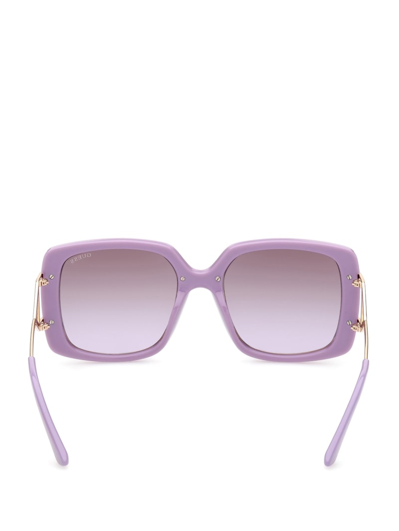 Guess Oversized Square Women's Sunglasses Purple | 7926-NLGJX