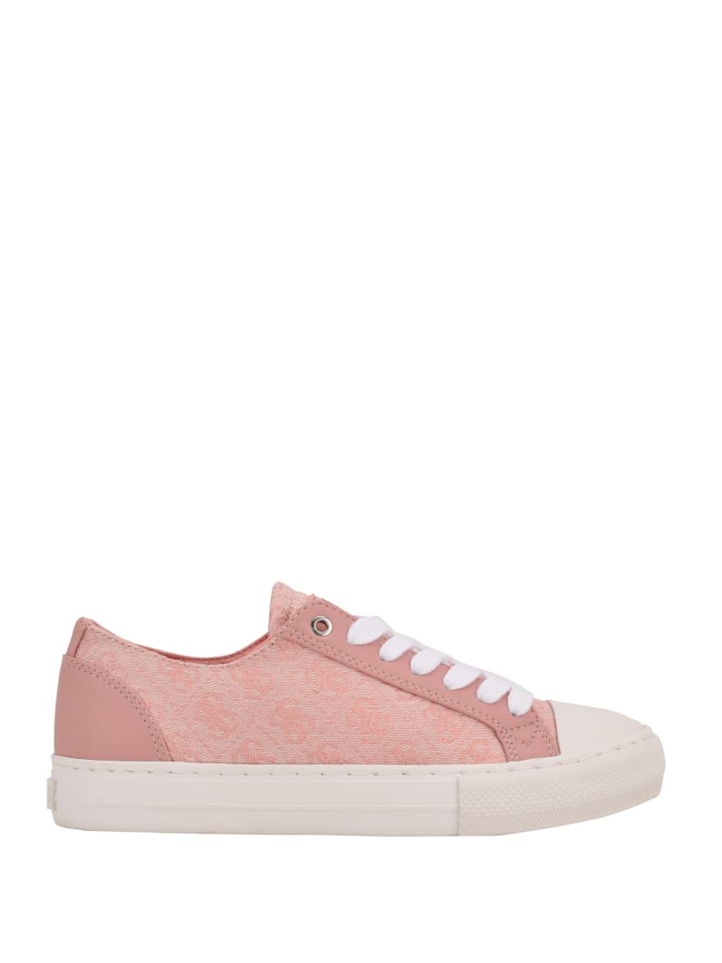 Guess Passit Logo Low-Top Women's Sneakers Light Pink | 2564-BEPCA