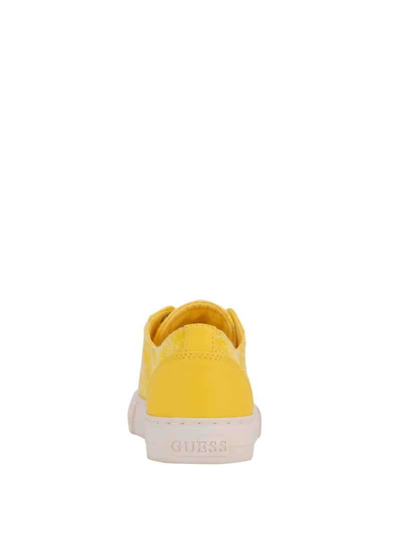 Guess Passit Logo Low-Top Women's Sneakers Yellow | 3241-JLXQG