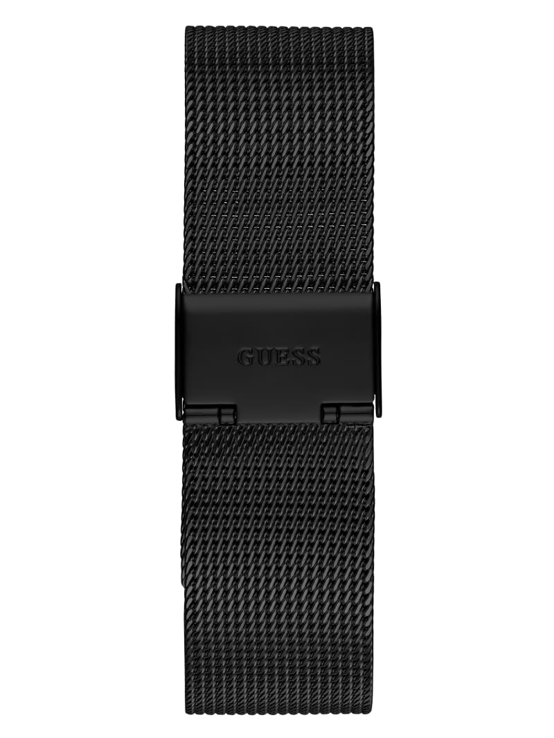 Guess Polished Steel Analog Men's Watches Black | 9863-IORFG