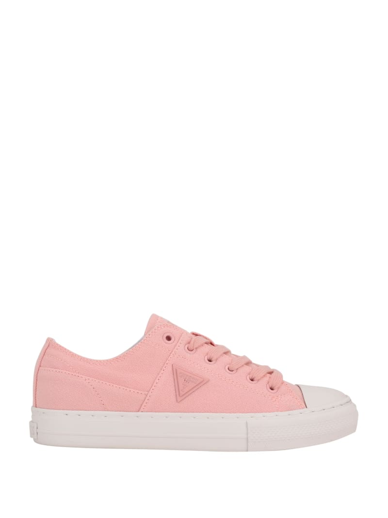 Guess Pranze Low-Top Canvas Women's Sneakers Light Pink | 4971-XZSGB