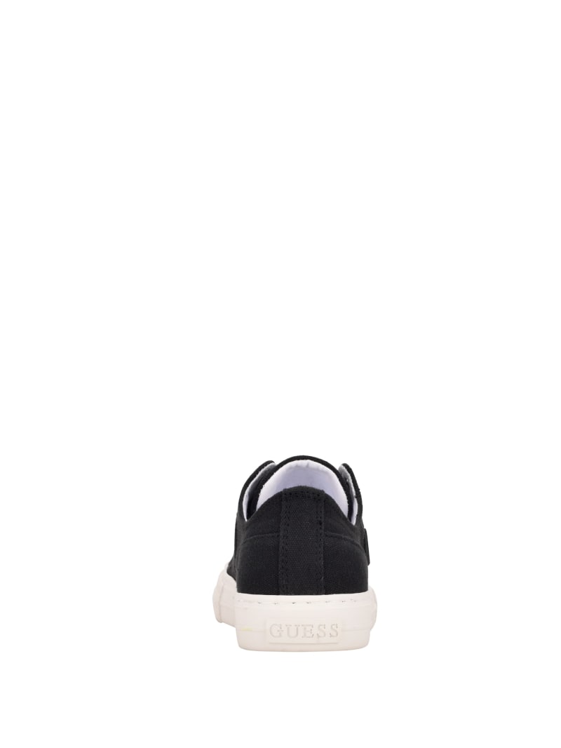 Guess Pranze Low-Top Canvas Women's Sneakers Black | 9475-BLTXC