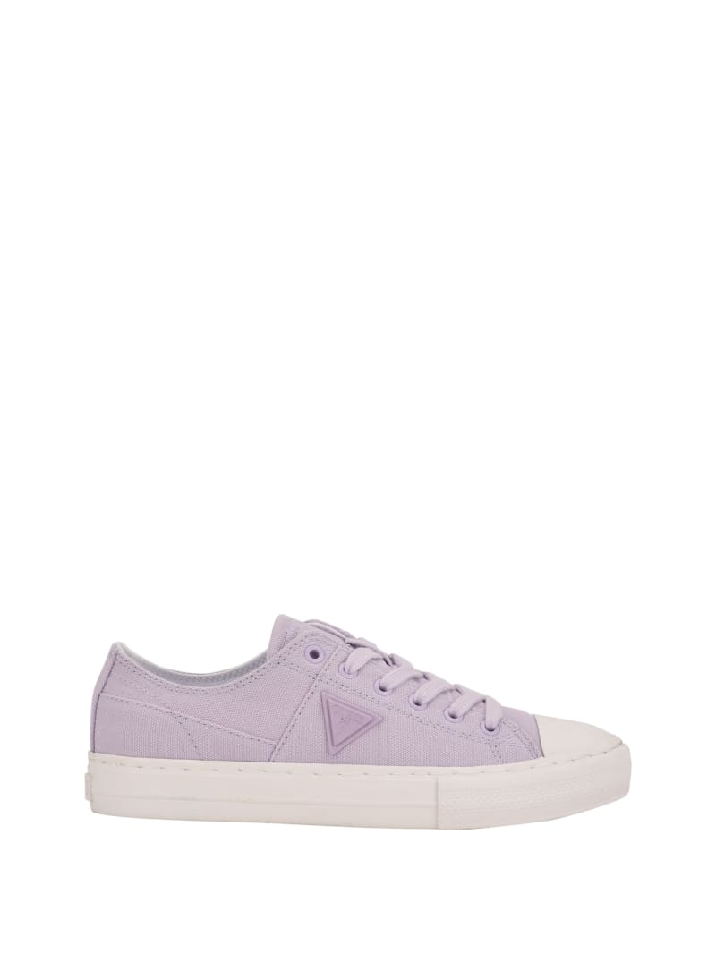 Guess Pranze Low-Top Canvas Women's Sneakers Purple | 9685-AFYGT