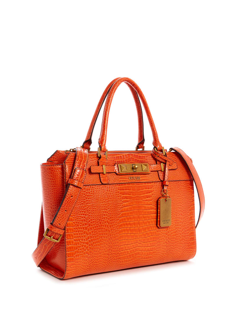 Guess Raffie Carryall Women's Tote Bags Orange | 3902-NJXCY