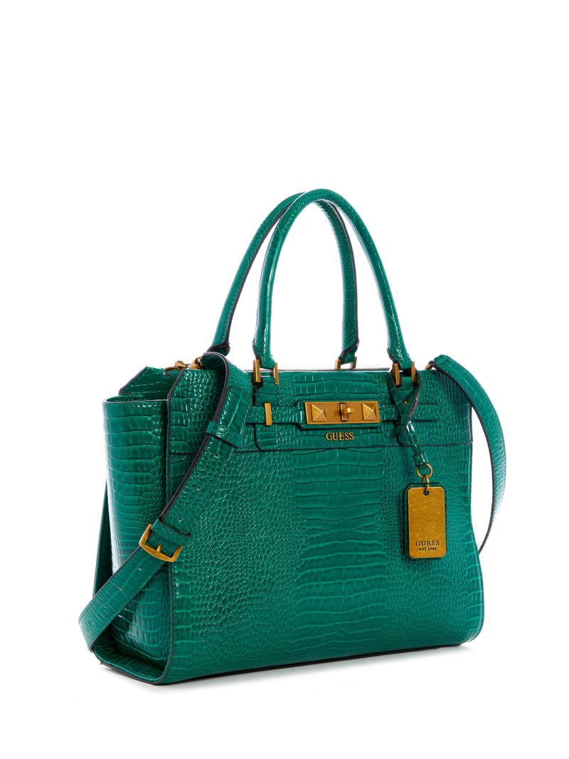 Guess Raffie Carryall Women's Tote Bags Green | 7830-YCDGX