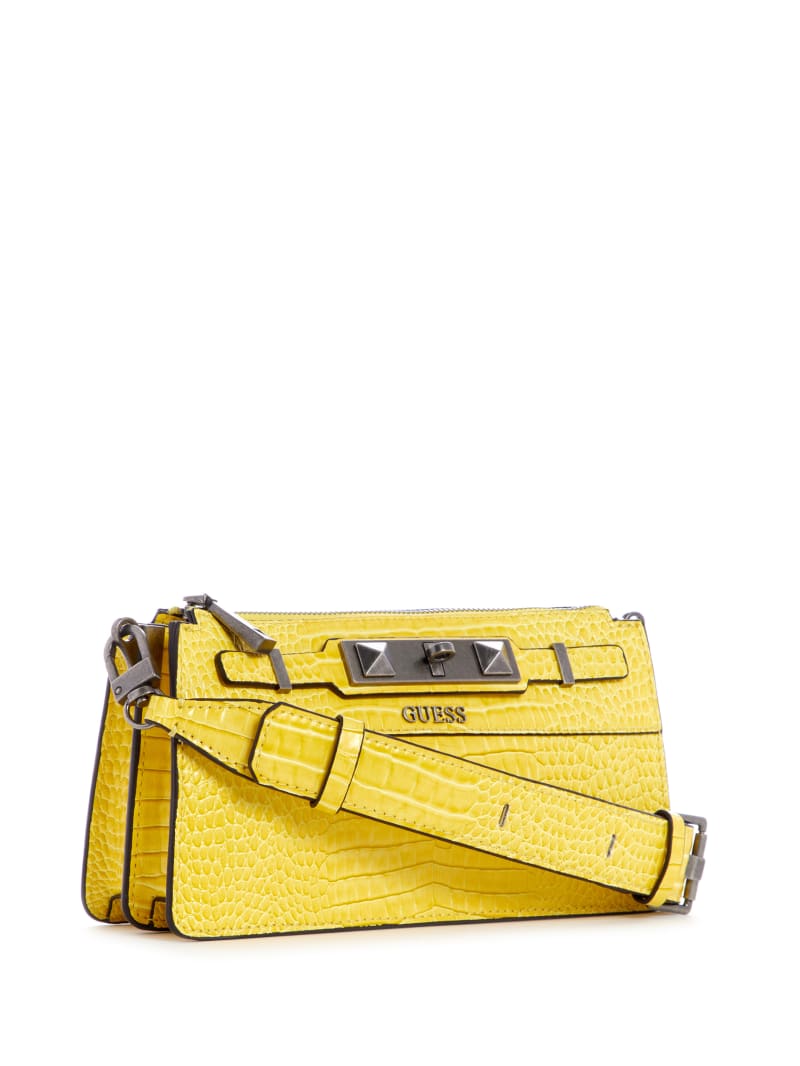 Guess Raffie Women's Crossbody Bags Yellow | 4162-SKPZI