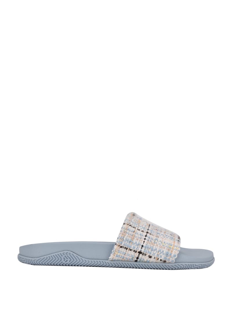 Guess Ravan Tweed Pool Women's Sandals Grey | 2658-GJMRT