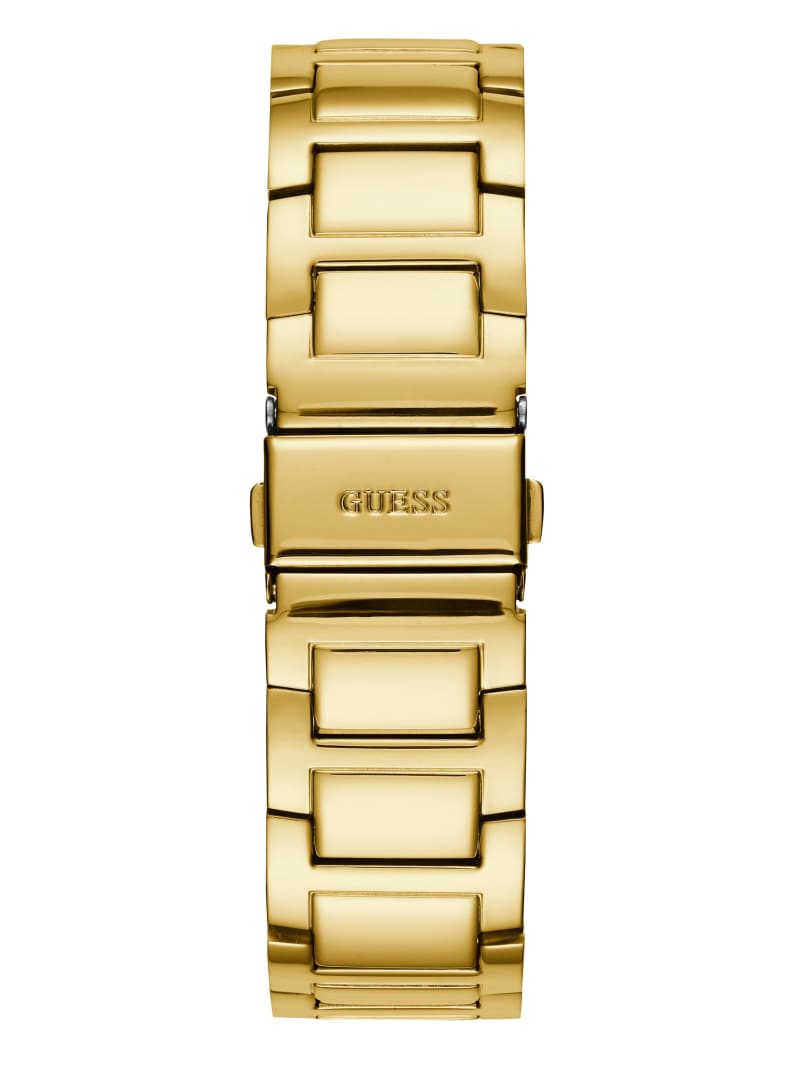 Guess Rhinestone Gold-Tone Multifunction Women's Watches Gold | 6130-AGHUR