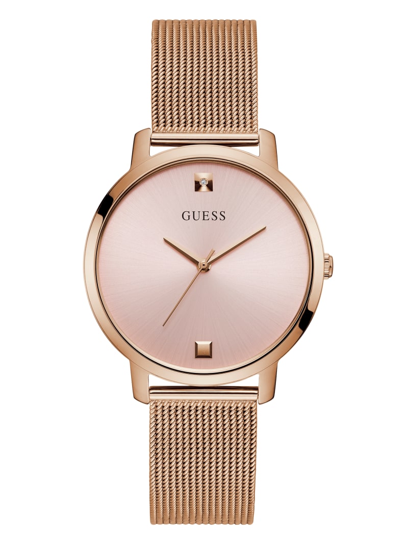 Guess Rose Gold-Tone And White Diamond Analog Women\'s Watches Rose Gold | 6725-GBYEX