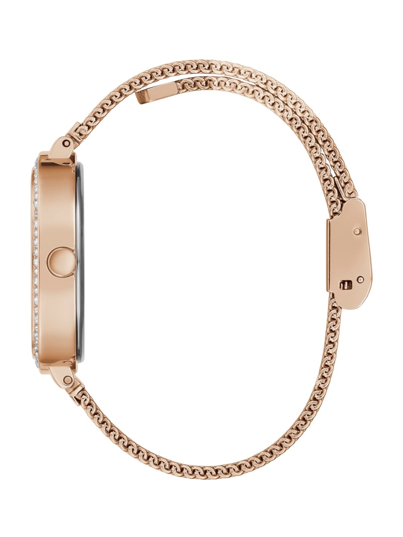 Guess Rose Gold-Tone Mesh Analog Women's Watches Copper | 1483-STWLA