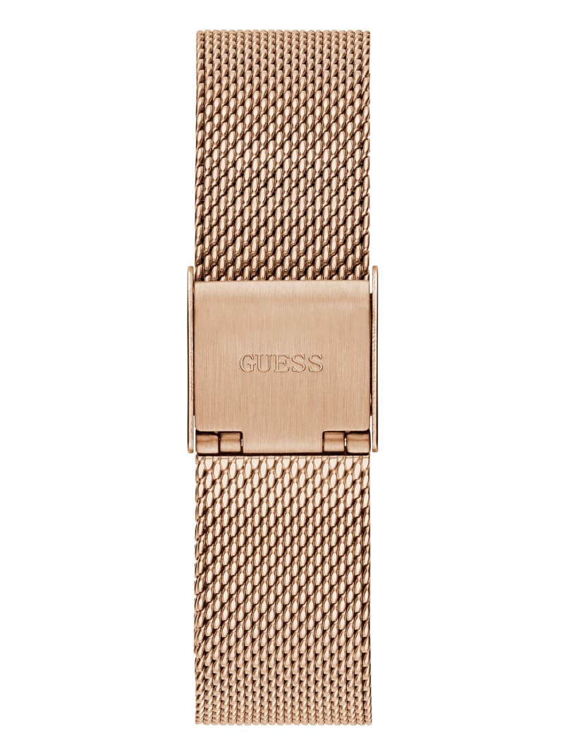 Guess Rose Gold-Tone Mesh Analog Women's Watches Copper | 1483-STWLA