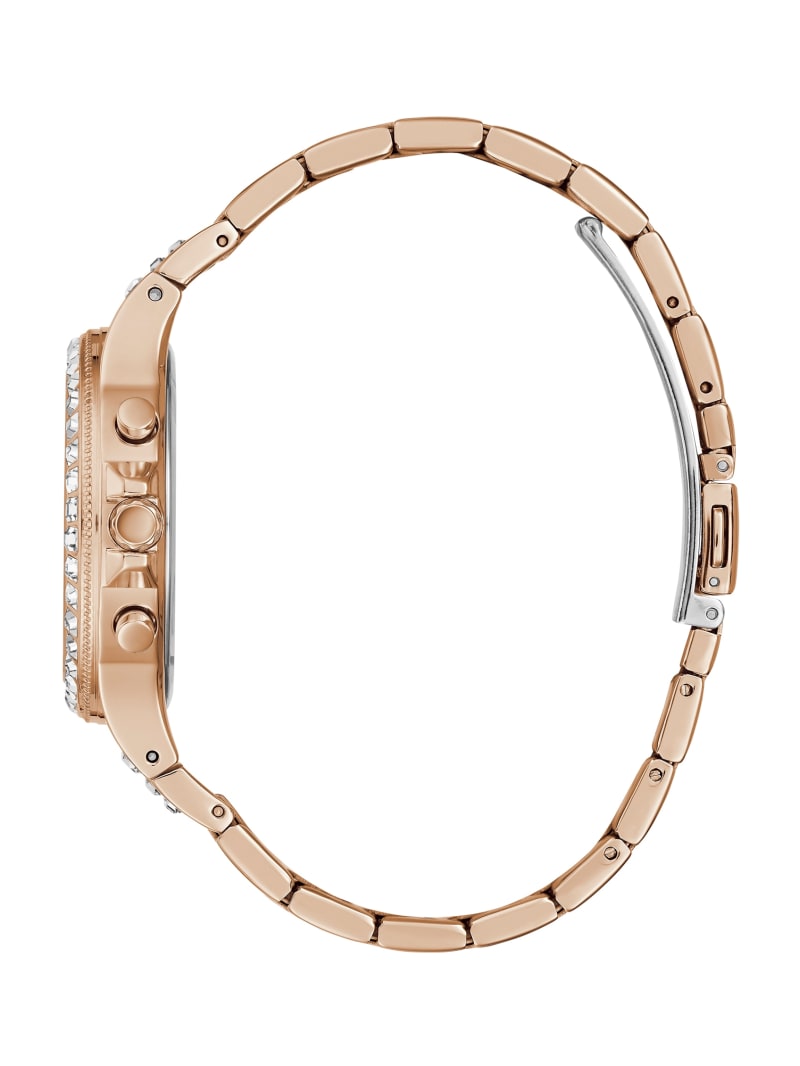 Guess Rose Gold-Tone and Rhinestone Multifunction Women's Watches Rose Gold | 8046-DEZCN