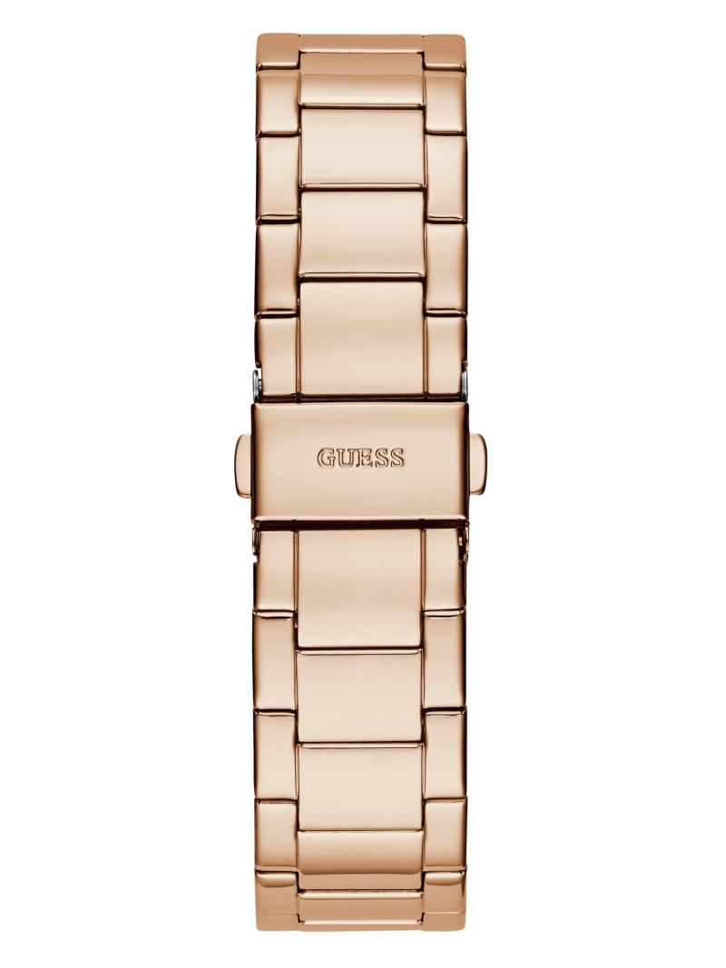 Guess Rose Gold-Tone and Rhinestone Multifunction Women's Watches Rose Gold | 8046-DEZCN