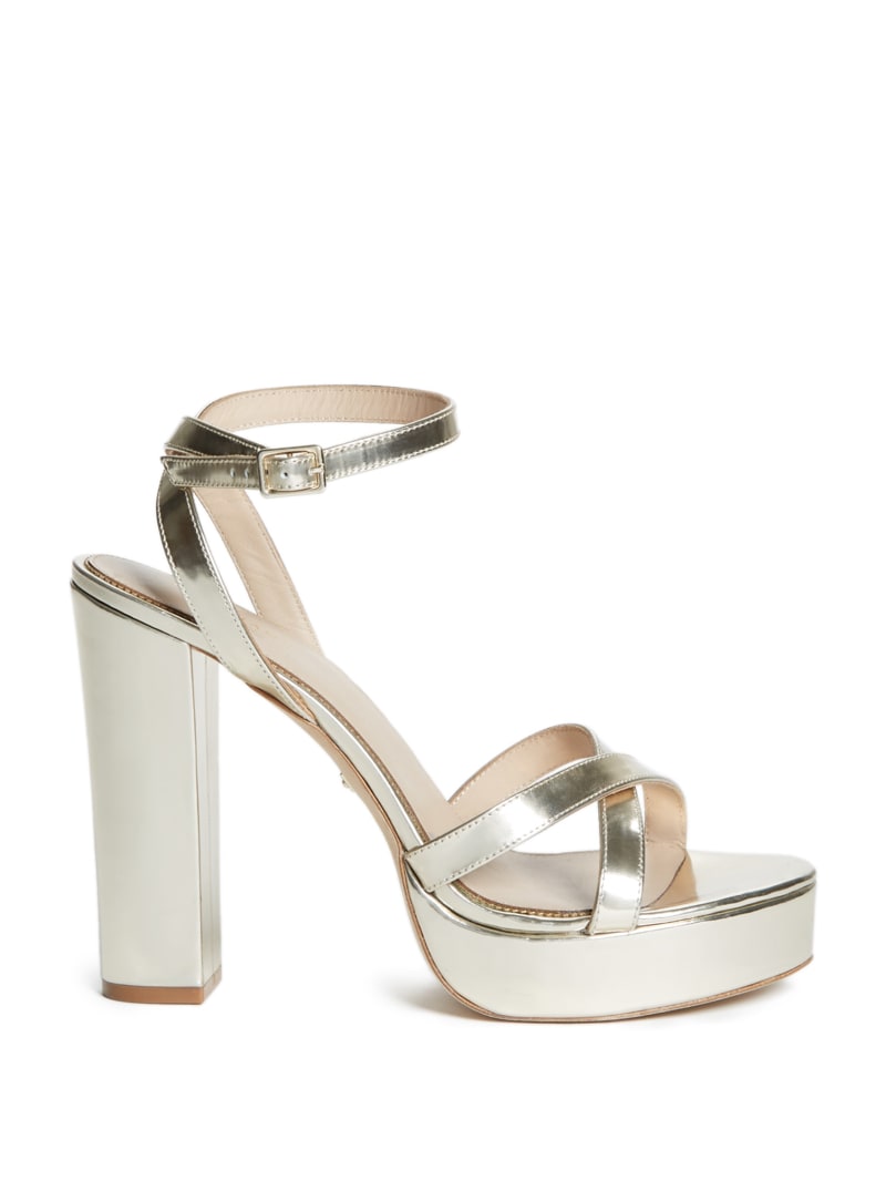 Guess Saint Platform Women's Sandals Gold | 7814-NPARG