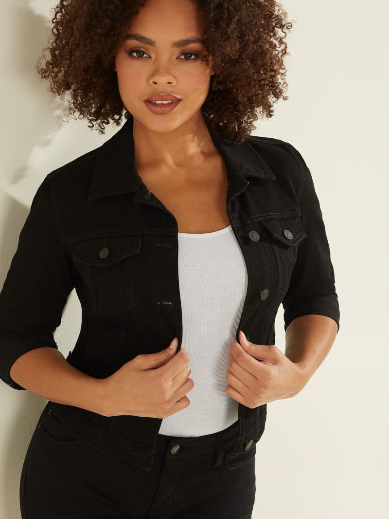 Guess Sexy Trucker Women's Jackets Black | 3795-WPTNU