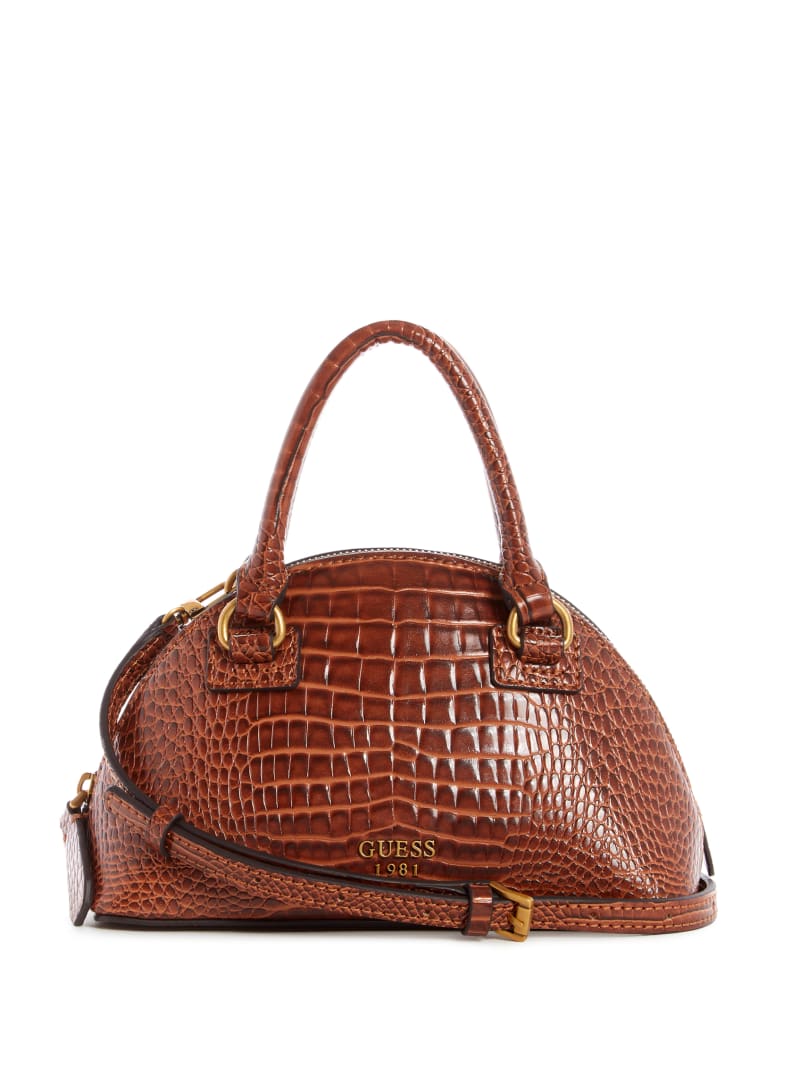 Guess Shilah Small Dome Women\'s Mini Bag Brown | 5738-WRBVA