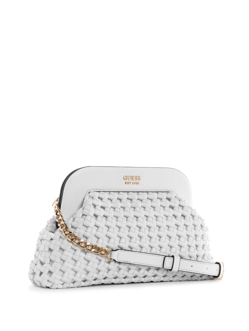 Guess Sicilia Frame Clutch Women's Mini Bag White | 1385-PQWSO