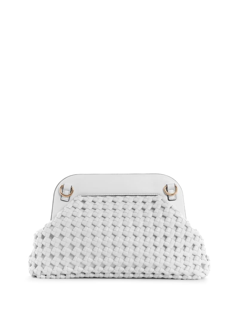 Guess Sicilia Frame Clutch Women's Mini Bag White | 1385-PQWSO