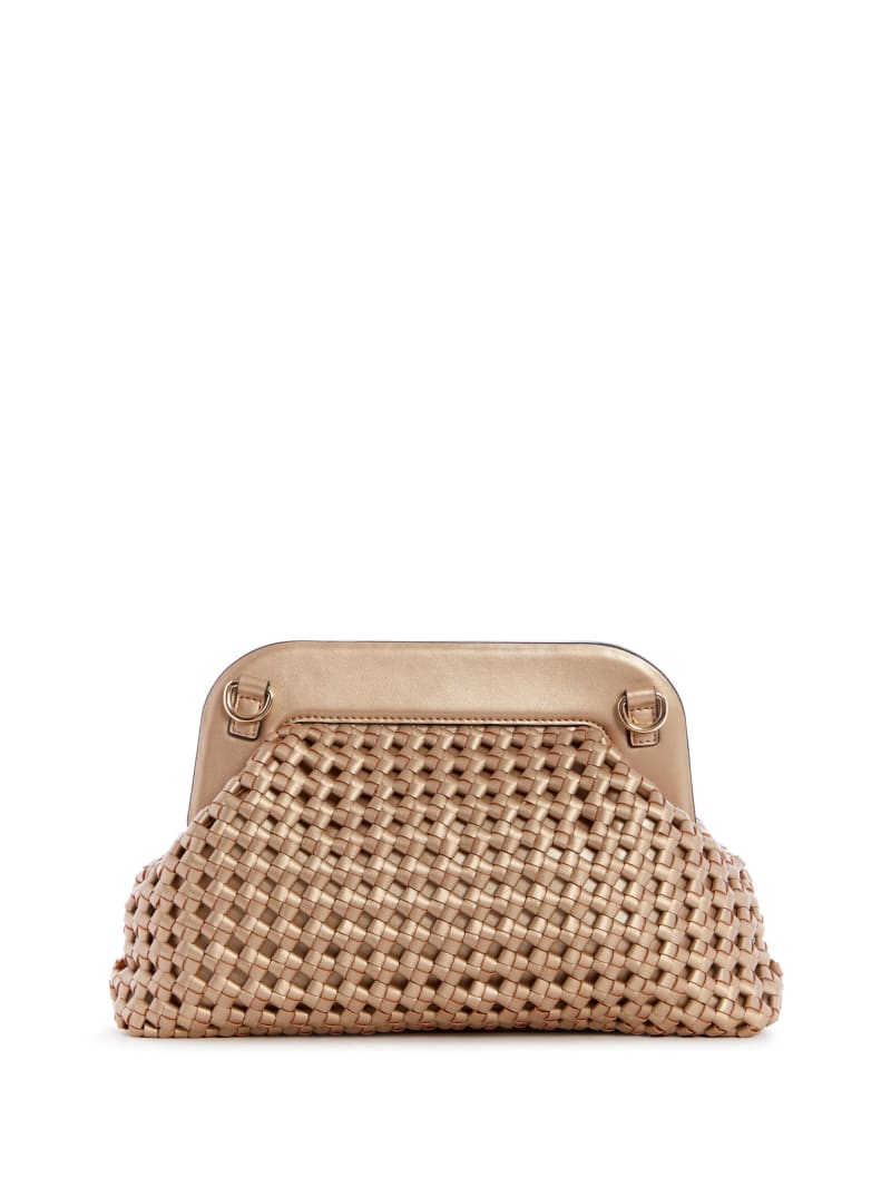 Guess Sicilia Frame Clutch Women's Mini Bag Rose Gold | 7209-EBCJN