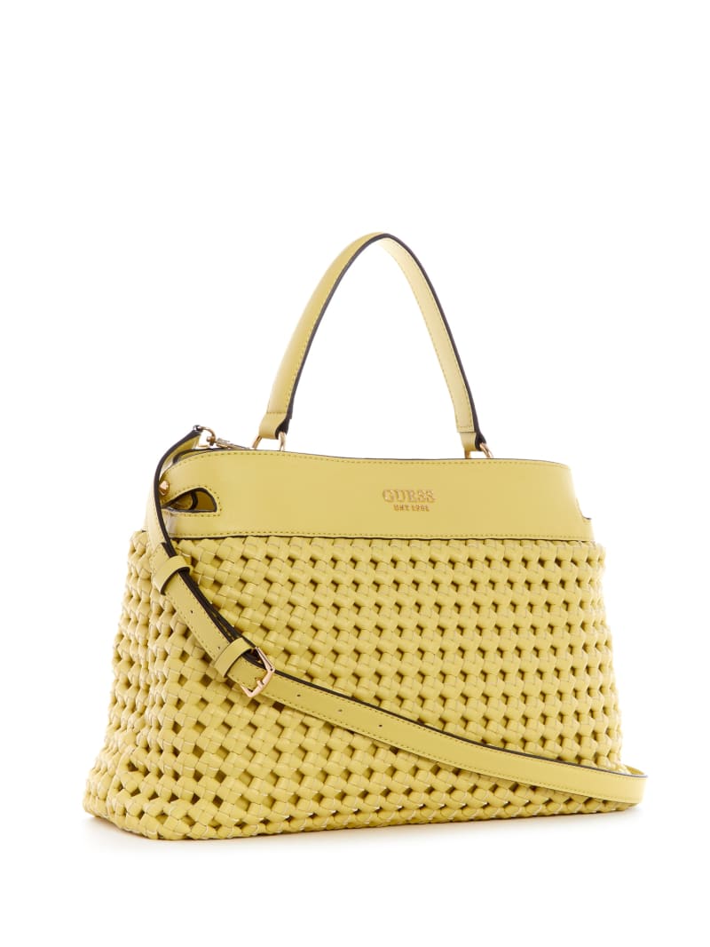 Guess Sicilia Women's Satchel Bags Light Gold | 0951-XRQLE