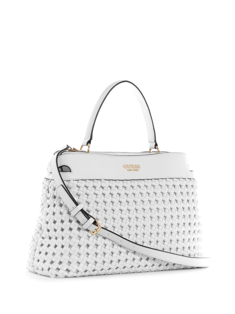 Guess Sicilia Women's Satchel Bags White | 1263-KCLOG