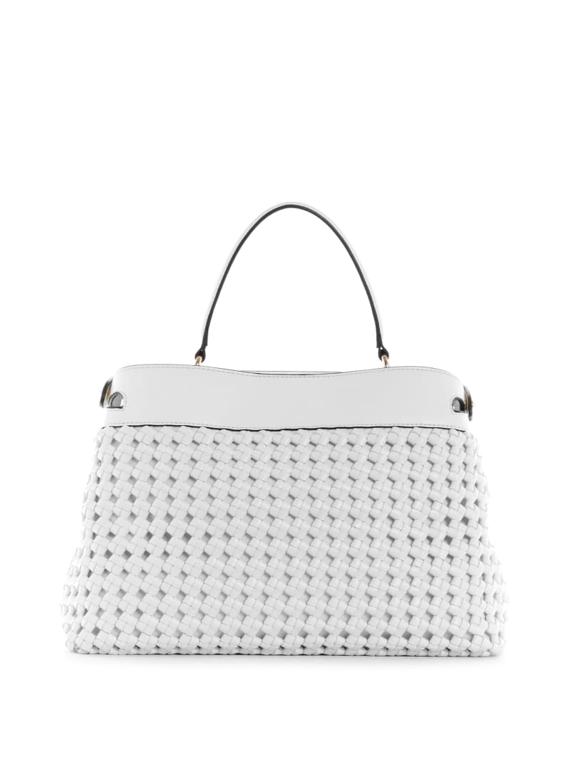 Guess Sicilia Women's Satchel Bags White | 1263-KCLOG