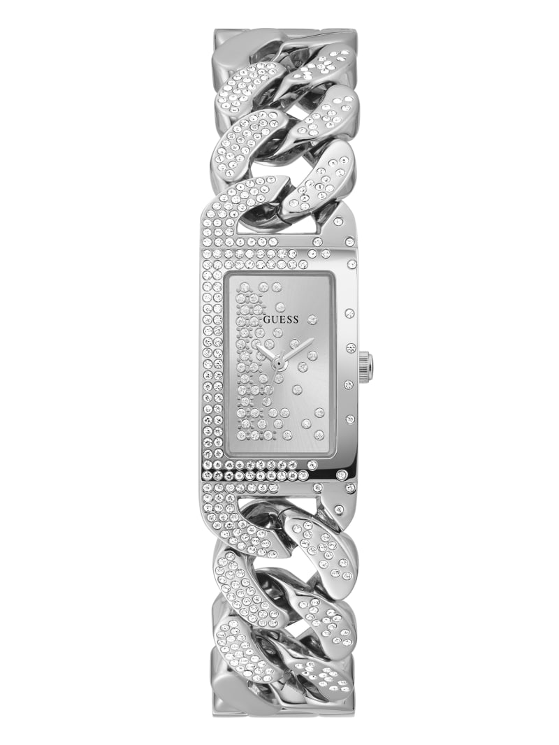 Guess Silver-Tone Analog Women\'s Watches Silver | 3902-JHBMC