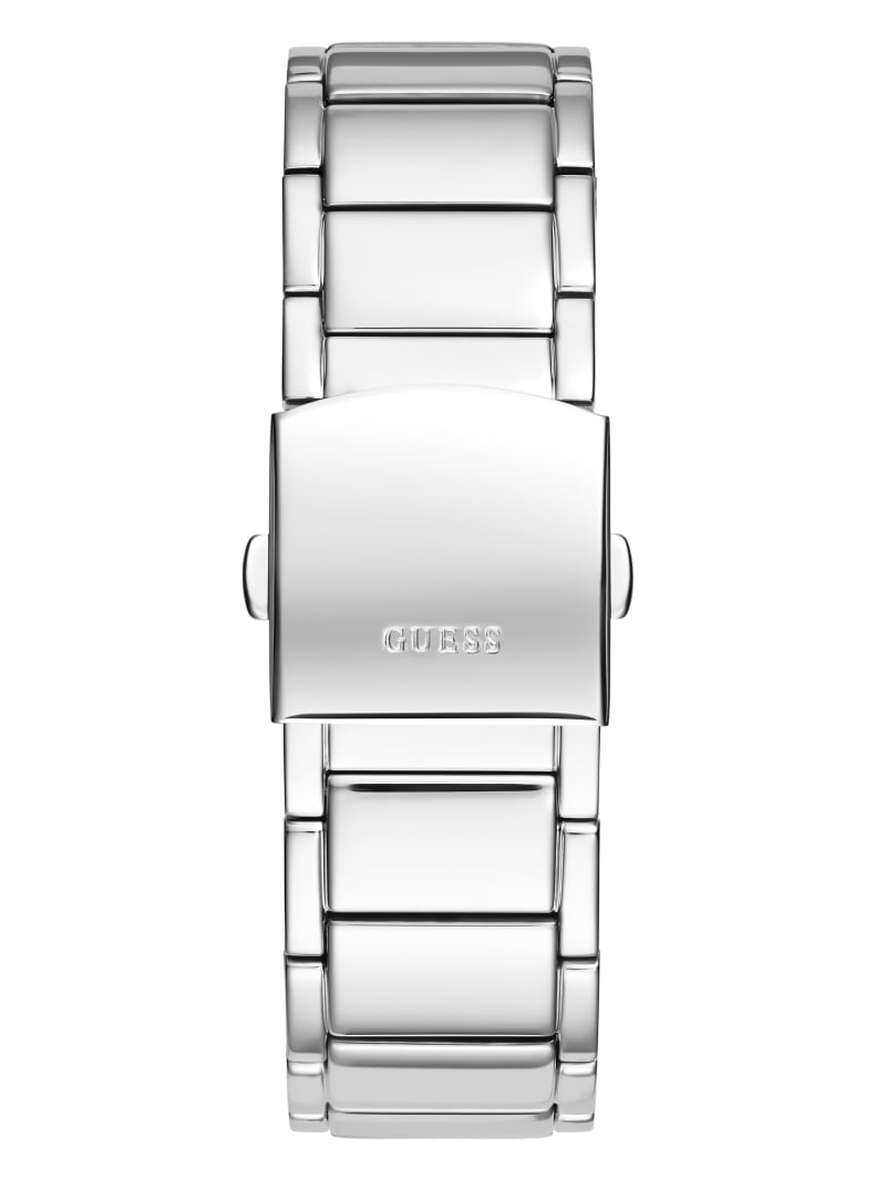 Guess Silver-Tone Barrel Analog Men's Watches Multicolor | 4972-SZAON