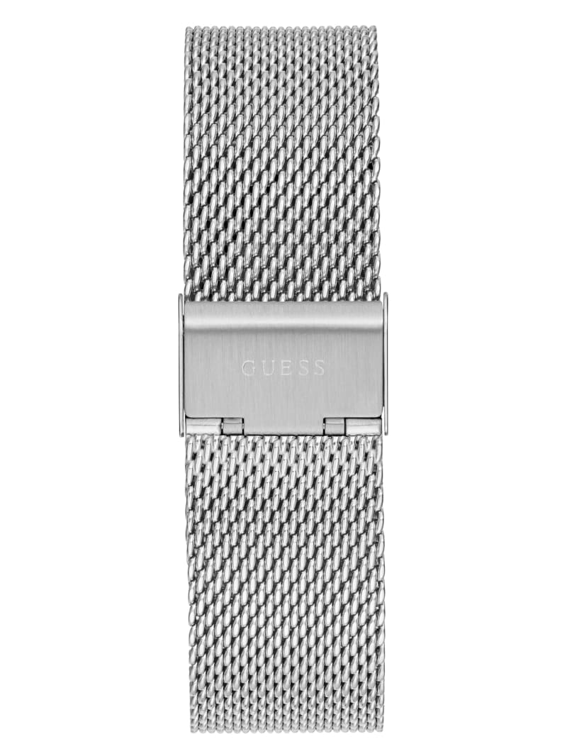 Guess Silver-Tone Men's Watches Silver | 3680-KFWZM