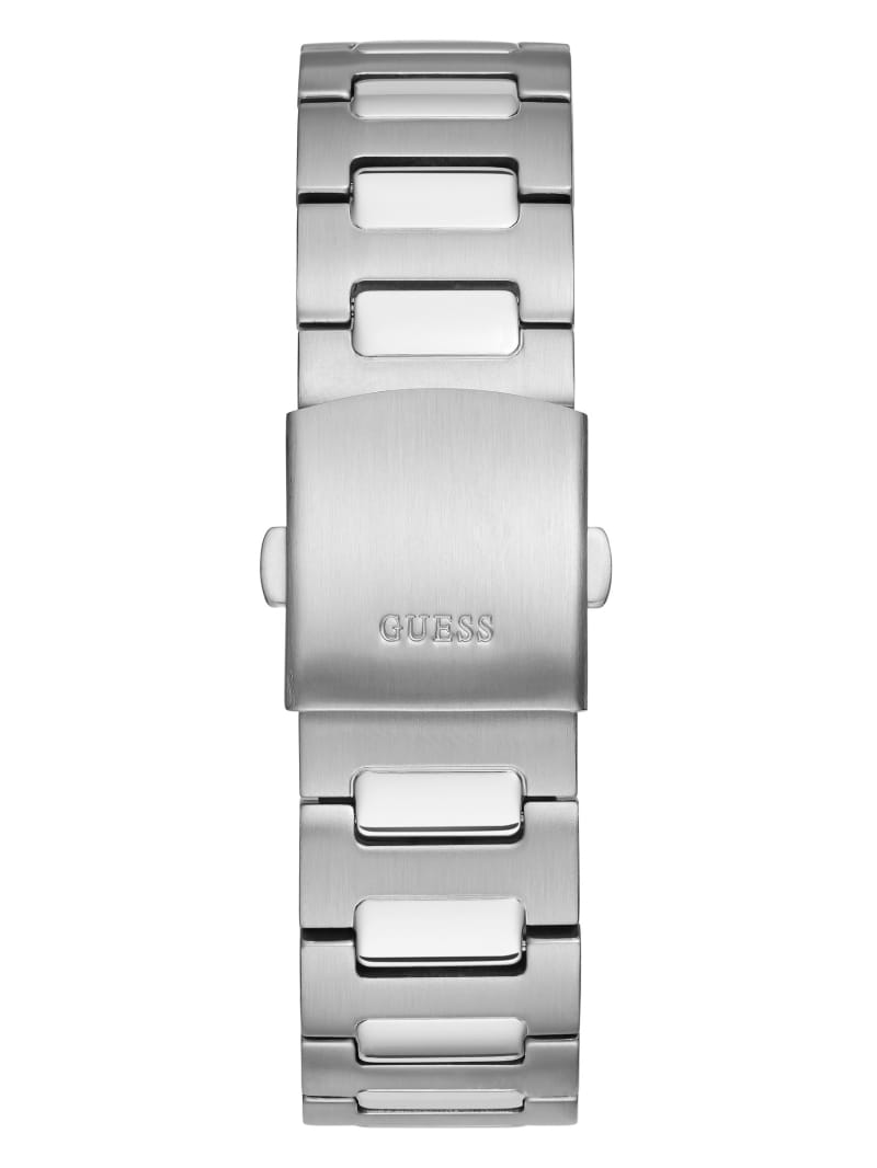 Guess Silver-Tone Multifunction Men's Watches Silver | 6754-NAEHI