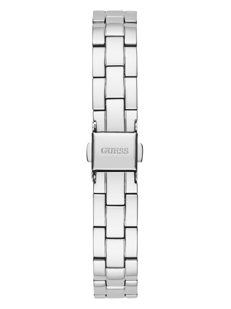 Guess Silver-Tone and Diamond Analog Women's Watches Silver | 4093-IBTLE