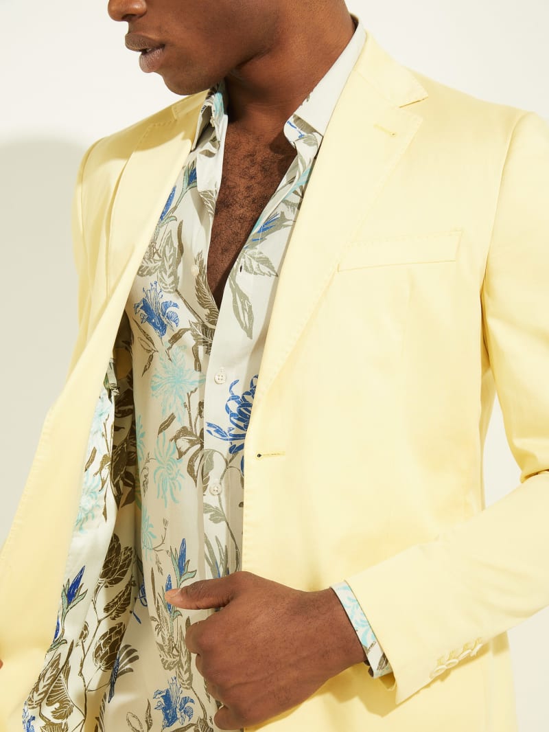 Guess Single Breasted Men's Jackets Yellow | 7805-DOYRV