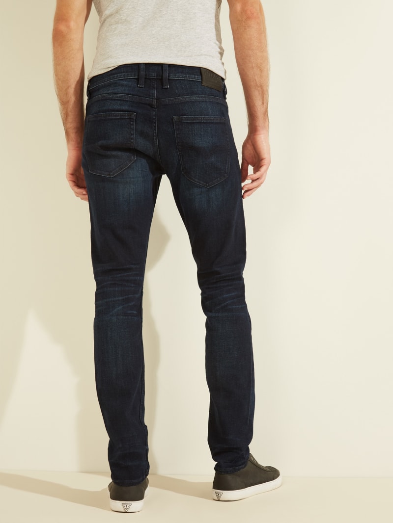 Guess Slim Tapered Men's Pants Navy | 6150-DLMCK