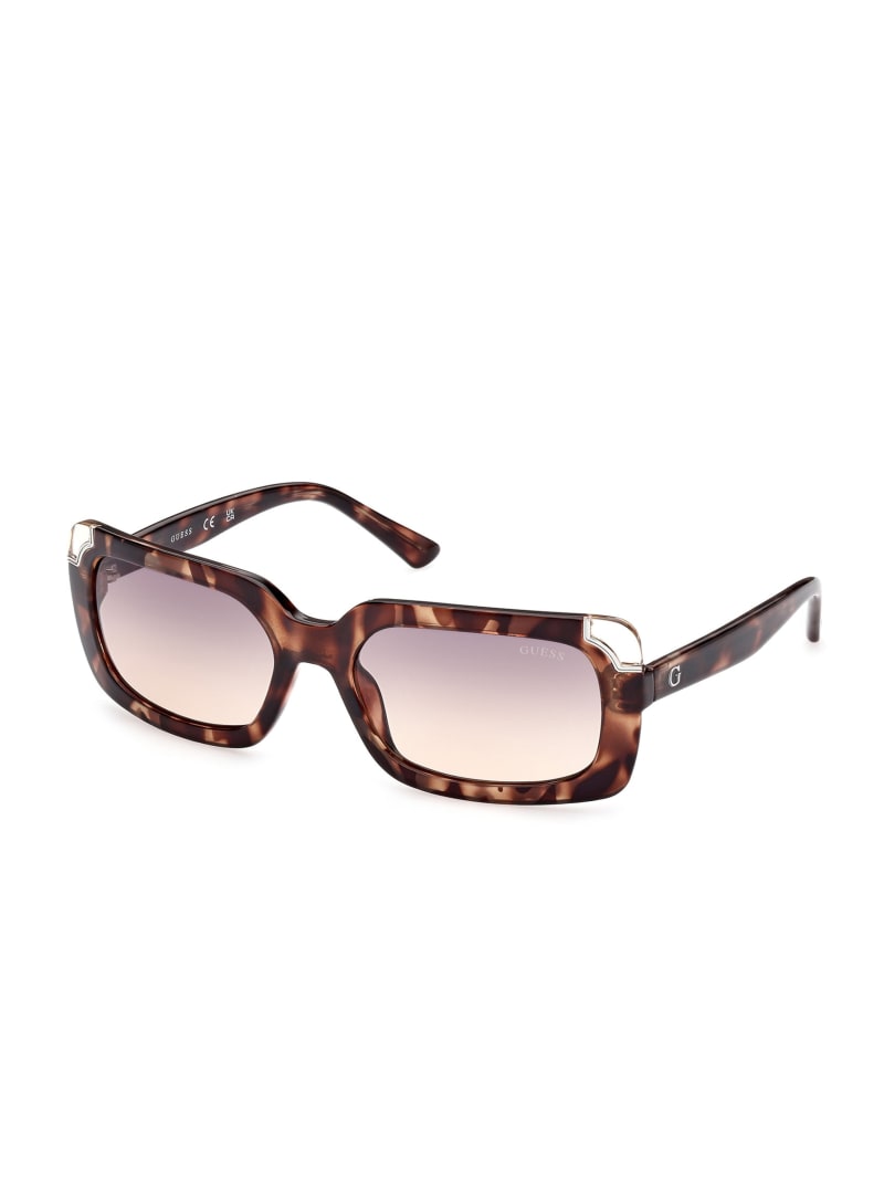 Guess Square Logo Women's Sunglasses Purple | 9536-XAOMQ