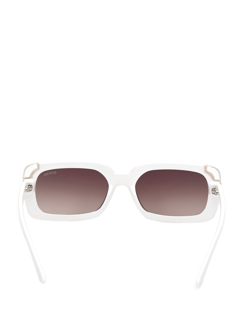 Guess Square Logo Women's Sunglasses White | 6371-SLPDT