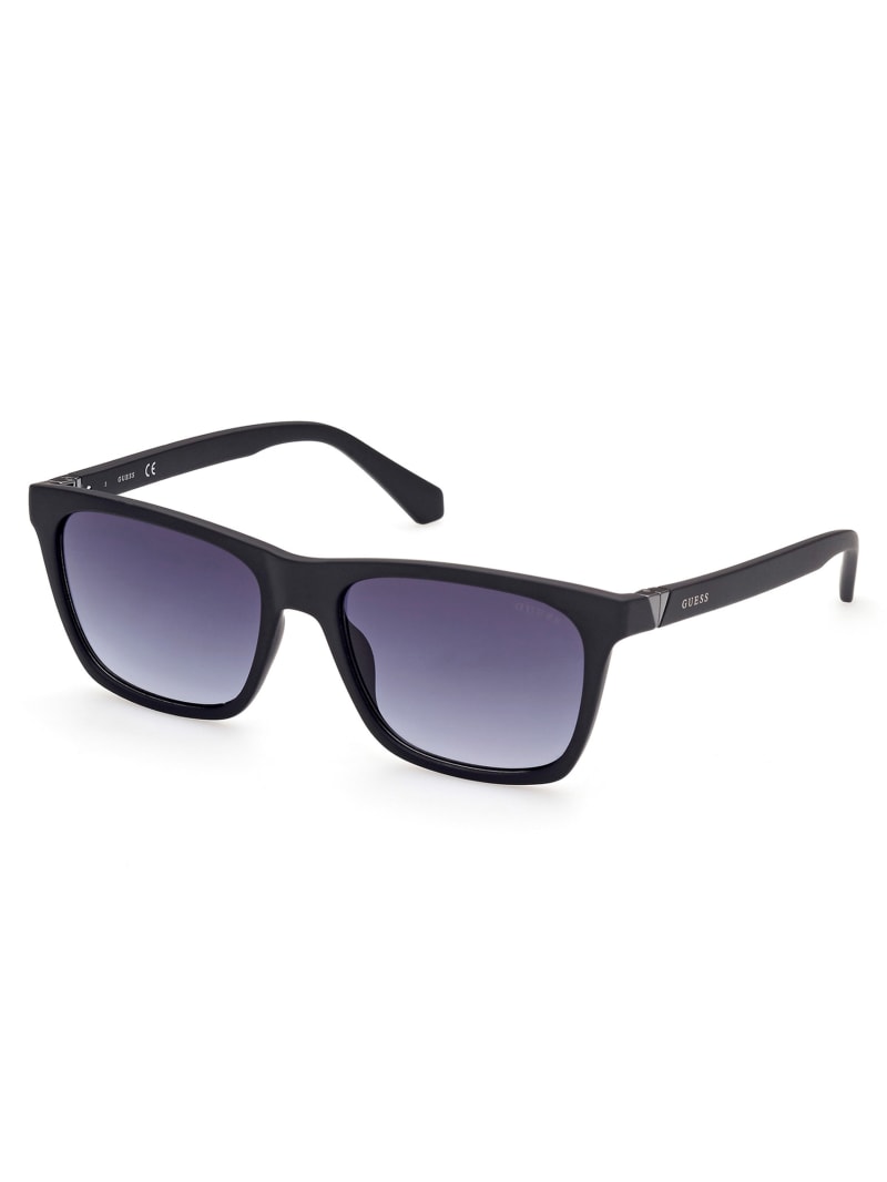 Guess Square Men's Sunglasses Black | 0289-FJWTD