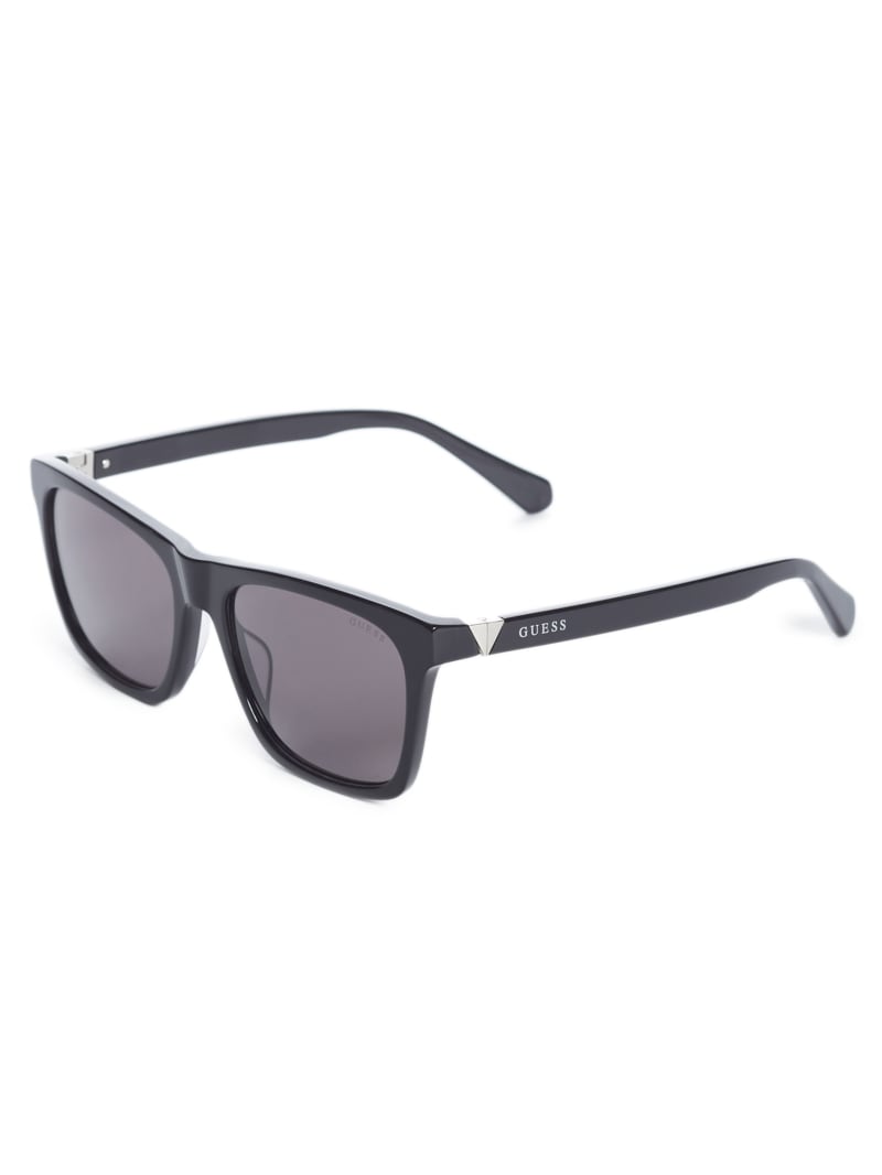 Guess Square Men's Sunglasses Black | 7430-KMJYO