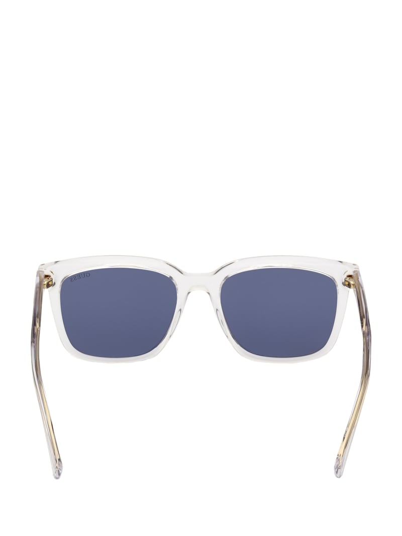 Guess Square Men's Sunglasses Blue | 0419-ZRKQE