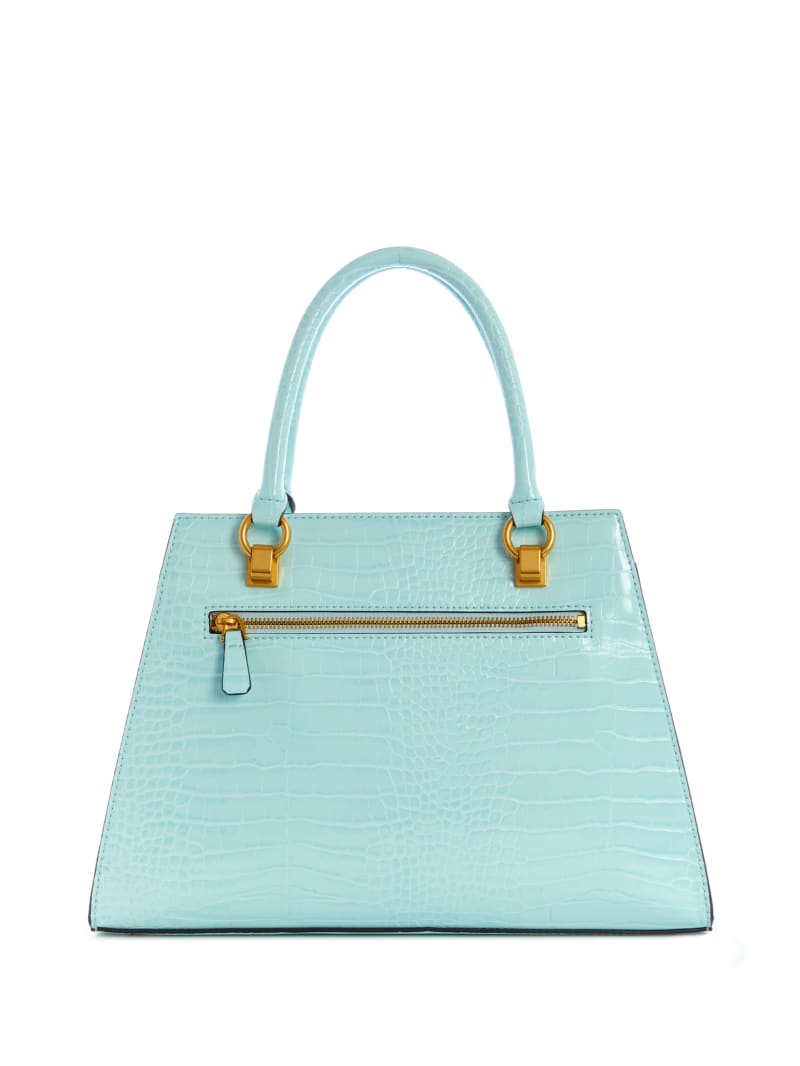 Guess Stephi Girlfriend Women's Satchel Bags Turquoise | 1596-KFQWM