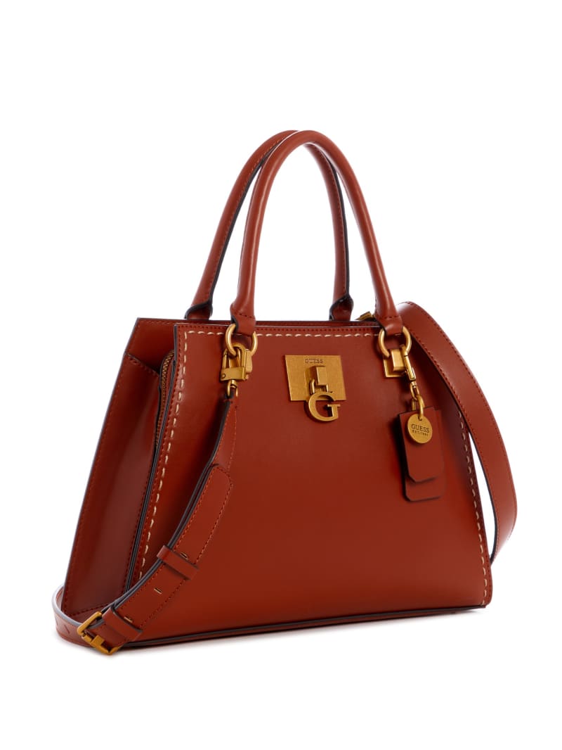 Guess Stephi Girlfriend Women's Satchel Bags Burgundy | 3260-JOWVS