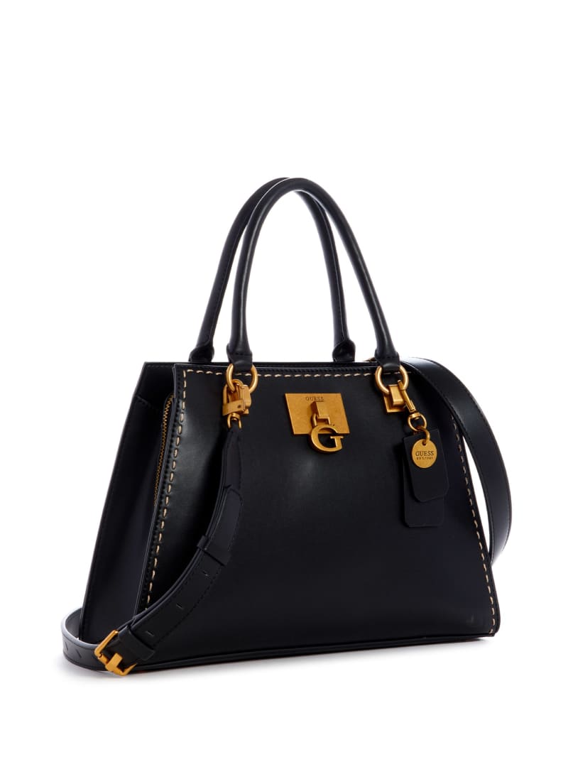 Guess Stephi Girlfriend Women's Satchel Bags Black | 8160-JYXAI