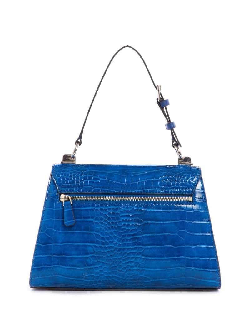 Guess Stephi-Handle Flap Women's Satchel Bags Blue | 7235-AJOIG