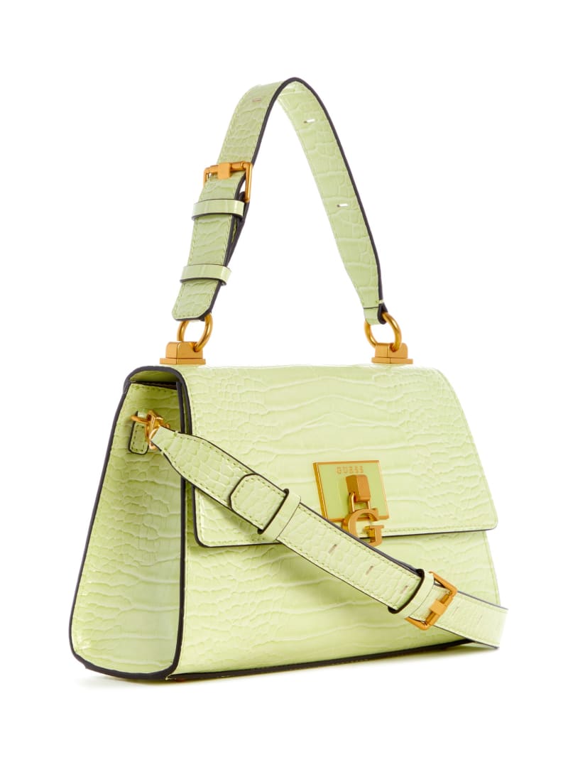 Guess Stephi-Handle Women's Satchel Bags Light Gold | 0329-YCBXS