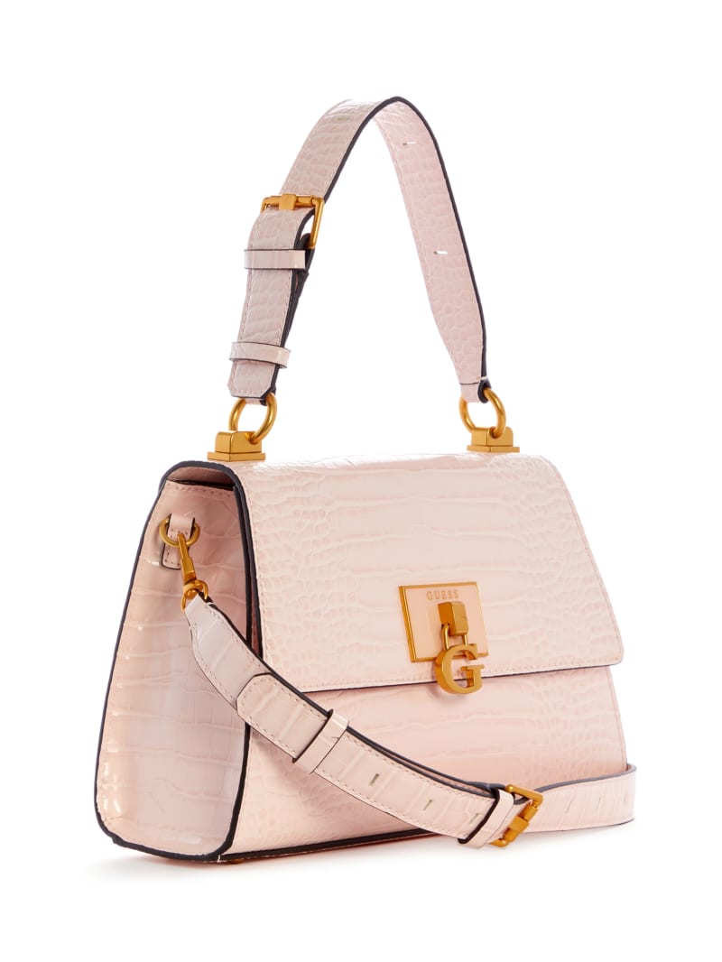 Guess Stephi-Handle Women's Satchel Bags Pink | 2981-EBGXM