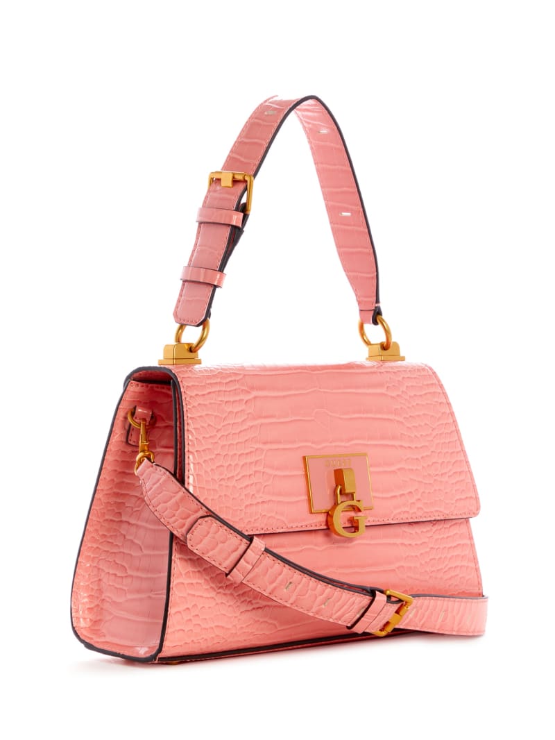 Guess Stephi-Handle Women's Satchel Bags Coral | 7350-PSDKY