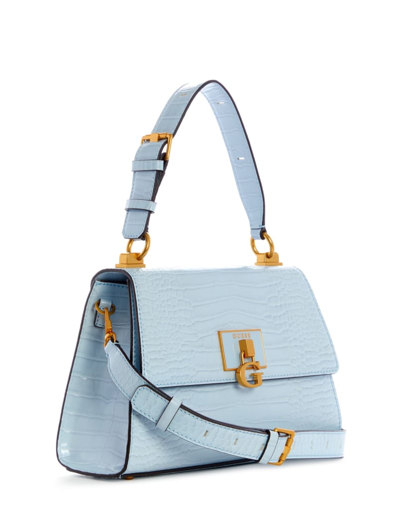 Guess Stephi-Handle Women's Satchel Bags Blue | 7418-BEUIL