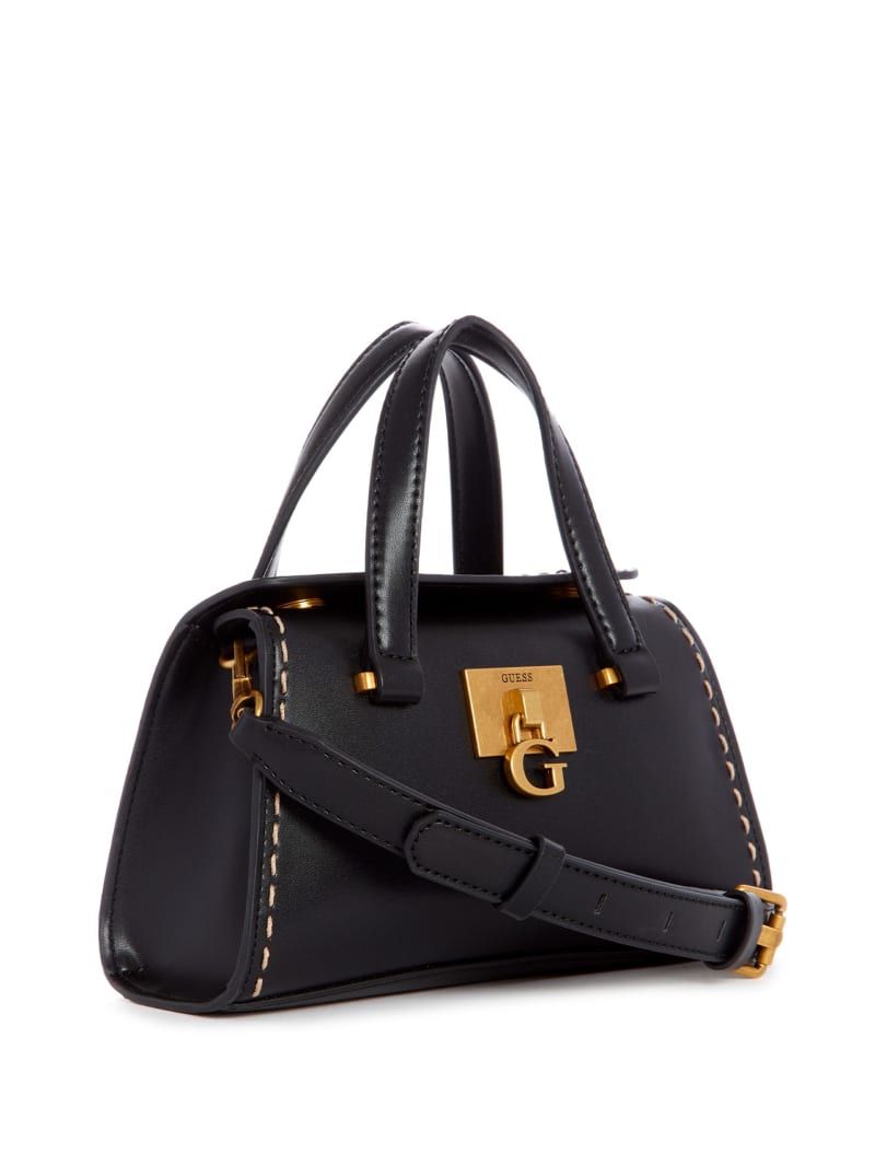 Guess Stephi Women's Satchel Bags Black | 7853-YDMEN