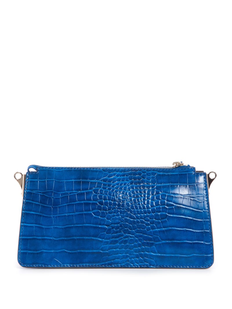 Guess Stephi Zip Women's Crossbody Bags Blue | 7385-GPXAZ