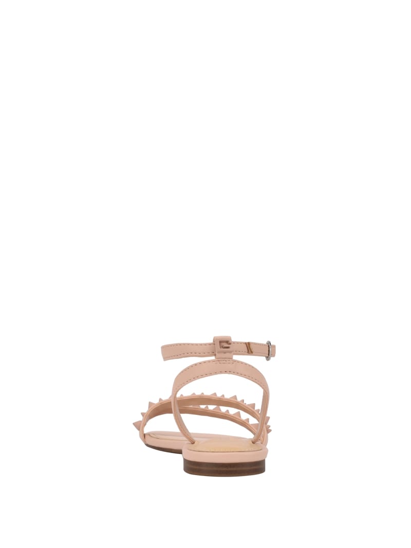 Guess Teagin Studded Women's Sandals Light Pink | 0763-ZOBGY